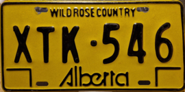 Alberta Wildrose Country Originele Canadese license plate (Kentekenplaat).