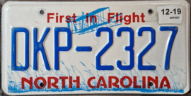 North Carolina license plate (Kentekenplaat).