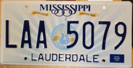 Mississippi Originele license plate .