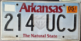 Arkansas Originele license plate  .