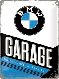 BMW Garage Metalen wandbord in reliëf 30 x 40 cm