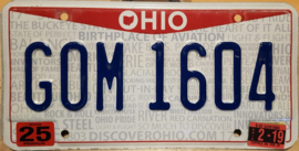 Ohio Originele license plate .