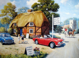 Triumph TR4 .   Metalen wandbord 40 x 30 cm.