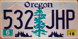 Oregon originele license plate (kentekenplaat).