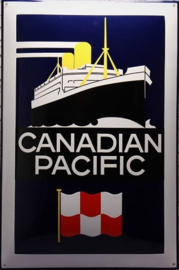 Canadian Pacific.  Emaille Reclamebord 40 x 60 cm.