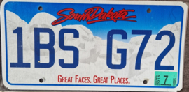 South Dakota Originele License Plate
