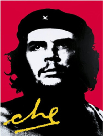 Che Guevara . Metalen wandbord 30 x 40 cm.