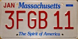 Massachusetts Originele license plate  .