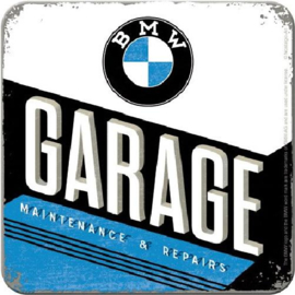 BMW Garage Onderzetters 9 x 9 cm.   5 stuks.