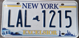 New York Originele license plate .