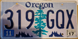 Oregon originele license plate (kentekenplaat).