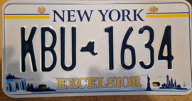 New York Originele license plate .