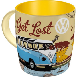 VW Bulli Let's Get Lost Koffiebeker.