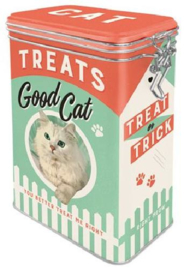 Cat Treats Bewaarblik met clipsluiting.