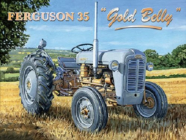 Ferguson 35 Gold Belly Metalen wandbord 30 x 40 cm
