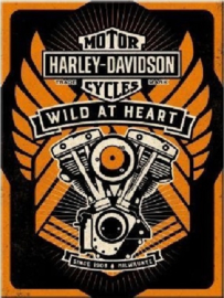 6 Harley Davidson Koelkastmagneten.