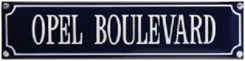 Opel Boulevard Emaille  bordje.