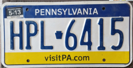 Pennsylvania Originele license plate .