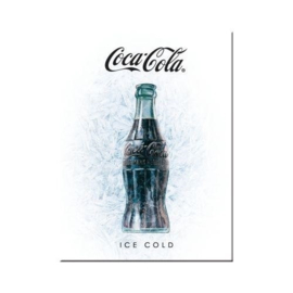Coca Cola Ice White. Koelkastmagneet 8 cm x 6 cm.