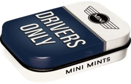 Mini Riders Only.  Mint boxje 4 x 6 x 1,6 cm.
