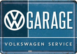 VW Garage Metalen Postcard 10 x 14 cm