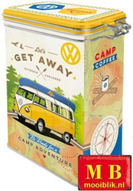 VW T1 Bulli Lets Get Away  Bewaarblik met beugelsluiting