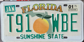 Florida Originele license plate (Kentekenplaat) . 2