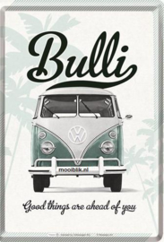 VW Bulli Metalen Postcard 10 x 14 cm