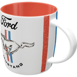 Ford Mustang . Horse & Stripes Logo​. Koffiebeker.