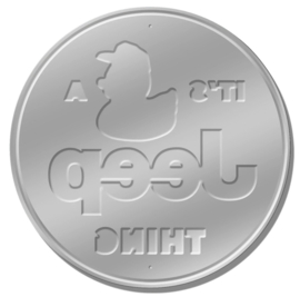 It’s a Jeep Thing. Metalen wandbord Ø 30 cm.​