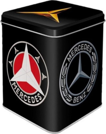 Mercedes Logo.  Theeblik 7.5 x 7,5 x 9.5 cm.