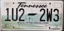 Tennessee Originele license plate  .