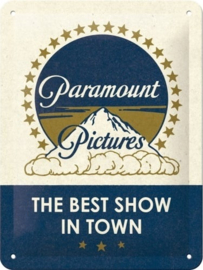 Paramount Classic Logo  Metalen wandbord in reliëf 15 x 20 cm.