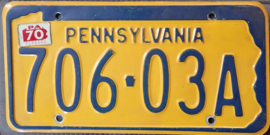 Pennsylvania Originele License Plat
