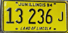 Illinois Originele license plate .