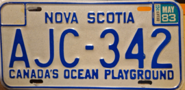 Nova Scotia Originele Canadese license plate (Kentekenplaat).