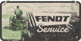 Fendt Service. Metalen wandbord 10 x 20 cm.