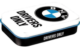 Pepermunt doosje BMW Drivers Only.