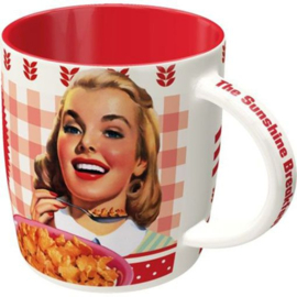 Kellogg's Girl Corn Flakes Collage .  Koffiebeker..