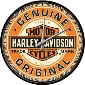 Harley Davidson Genuine Original​.  Wandklok Ø 31 cm