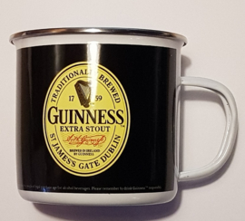 Guinness Extra Stout. Emaille Drinkbeker.