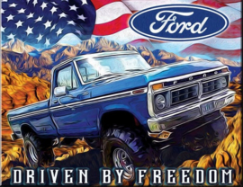 Ford Freedom Truck. Metalen wandbord 31,5 x 40,5 cm.