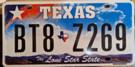 Texas (2) Originele license plate.