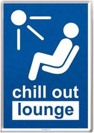 Chill out Lounge Metalen  Postcard 10 x14 cm