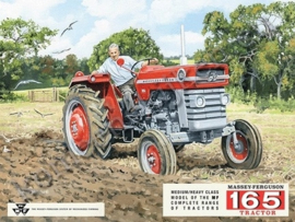 Massey Ferguson 165 Metalen wandbord 30 x 40 cm