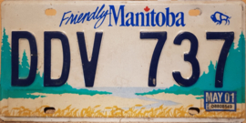 Manitoba Originele Canadese license plate (Kentekenplaat).