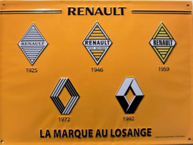 Renault  Logo's Metalen wandbord 30 x 40 cm