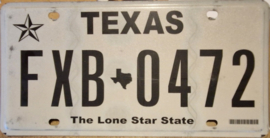Texas Originele license plate .
