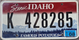 Idaho Originele license plate .