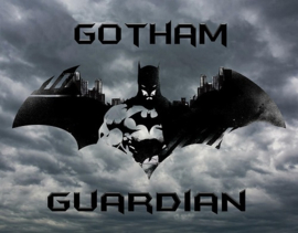 Batman Gotham Guardian.  Metalen wandbord 31,5 x 40,5 cm.